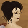Woman with a black hart