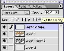 Set the opacity